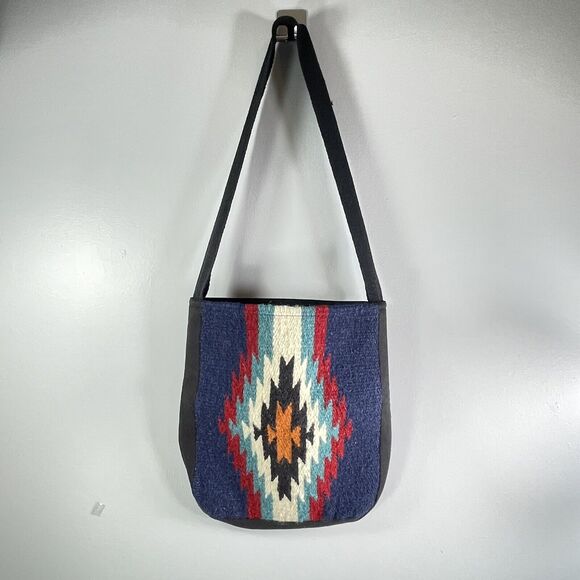 El Paso Saddle Blanket Co Aztec Southwestern Woven Tote Bag Western Boho Rodeo - Picture 1 of 10